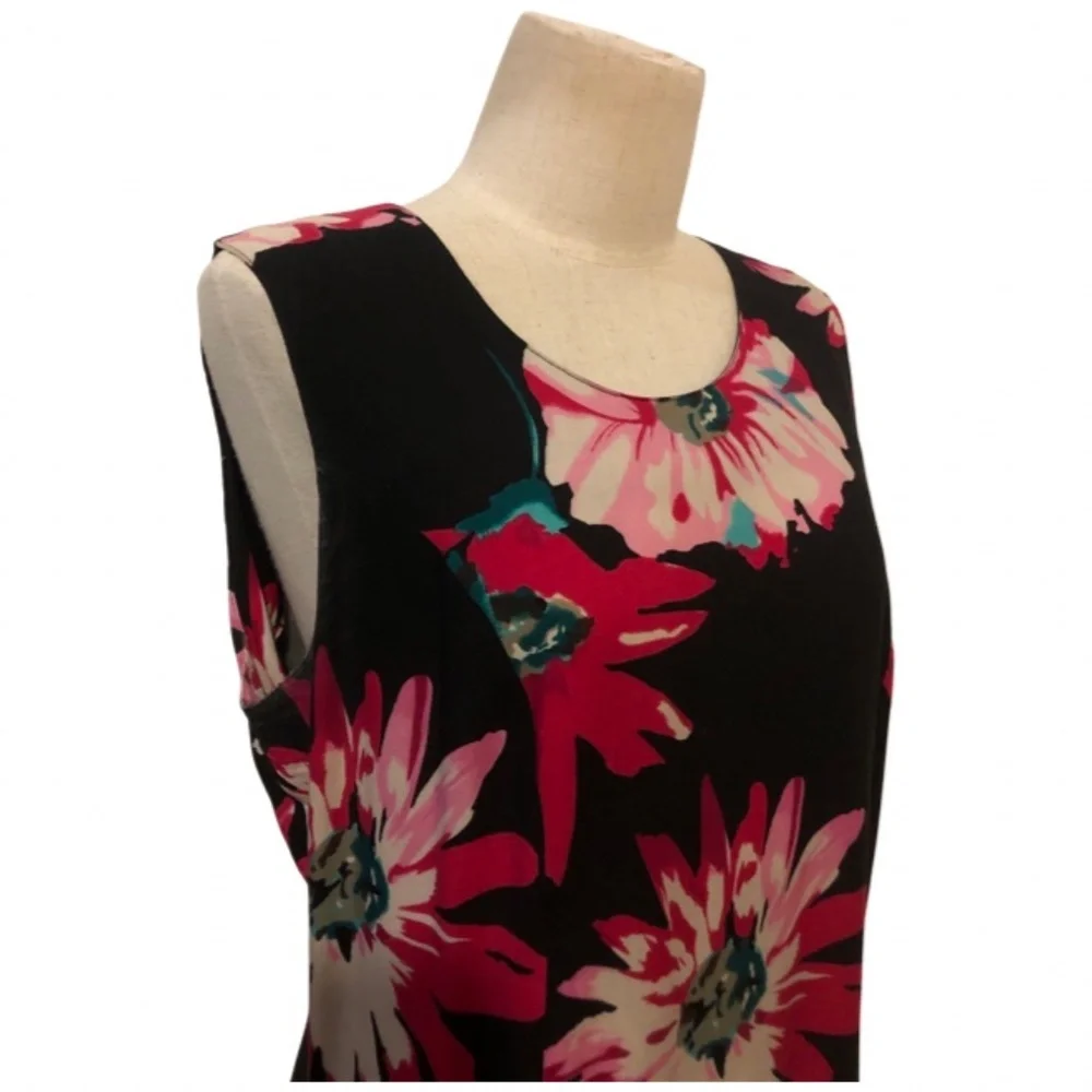 VINTAGE 90s Over sized Flower print sundress - Picture 3 of 6